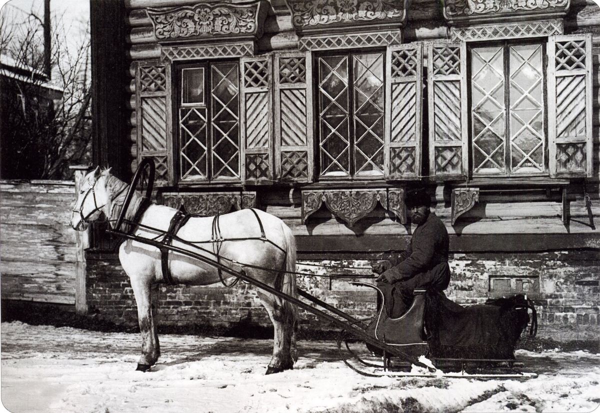 Фотография ямщика. XIX век