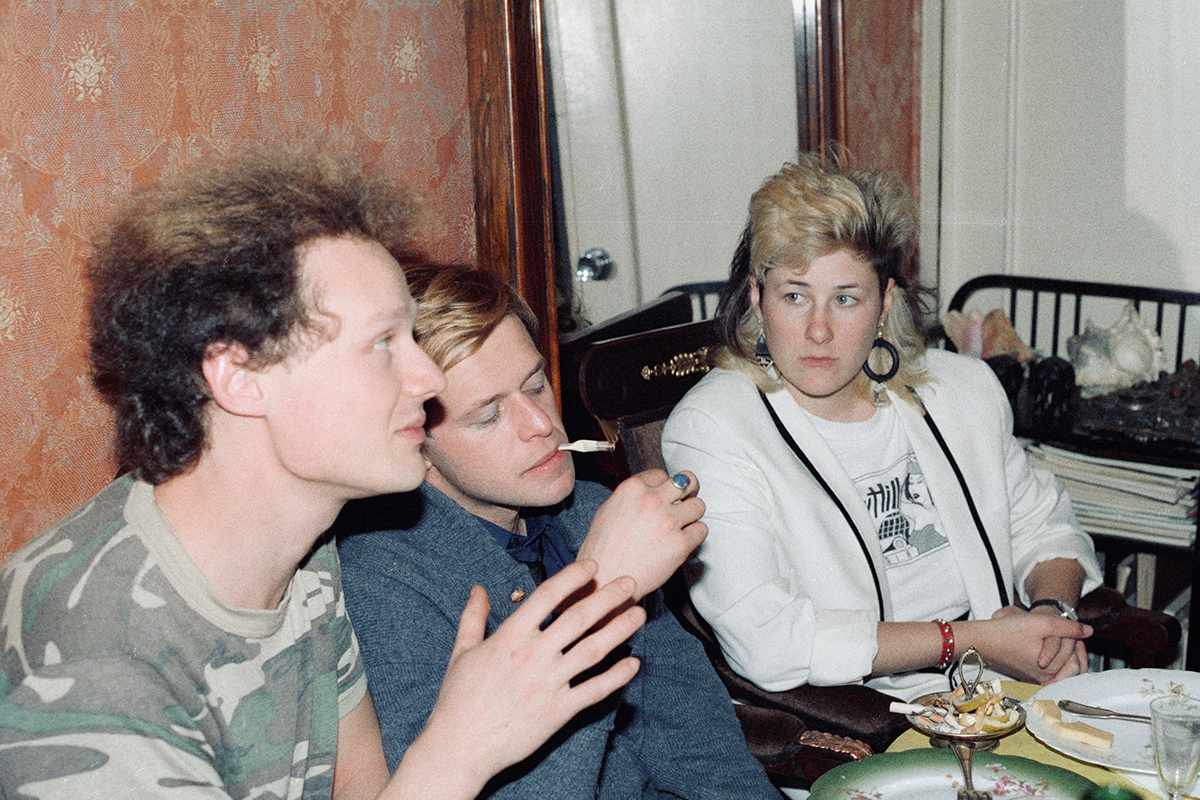 Саша Титов, Борис Гребенщиков и Джоанна Стингрей, 1984 год.