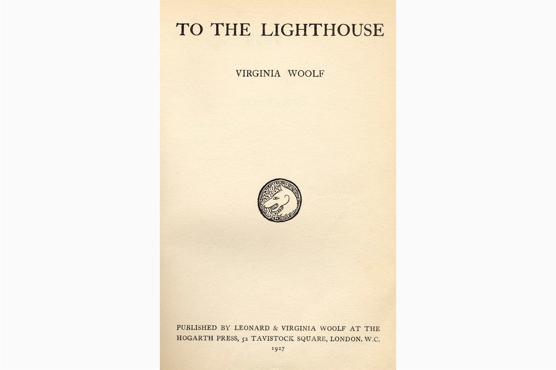 Первое издание романа «На маяк», 1927 год