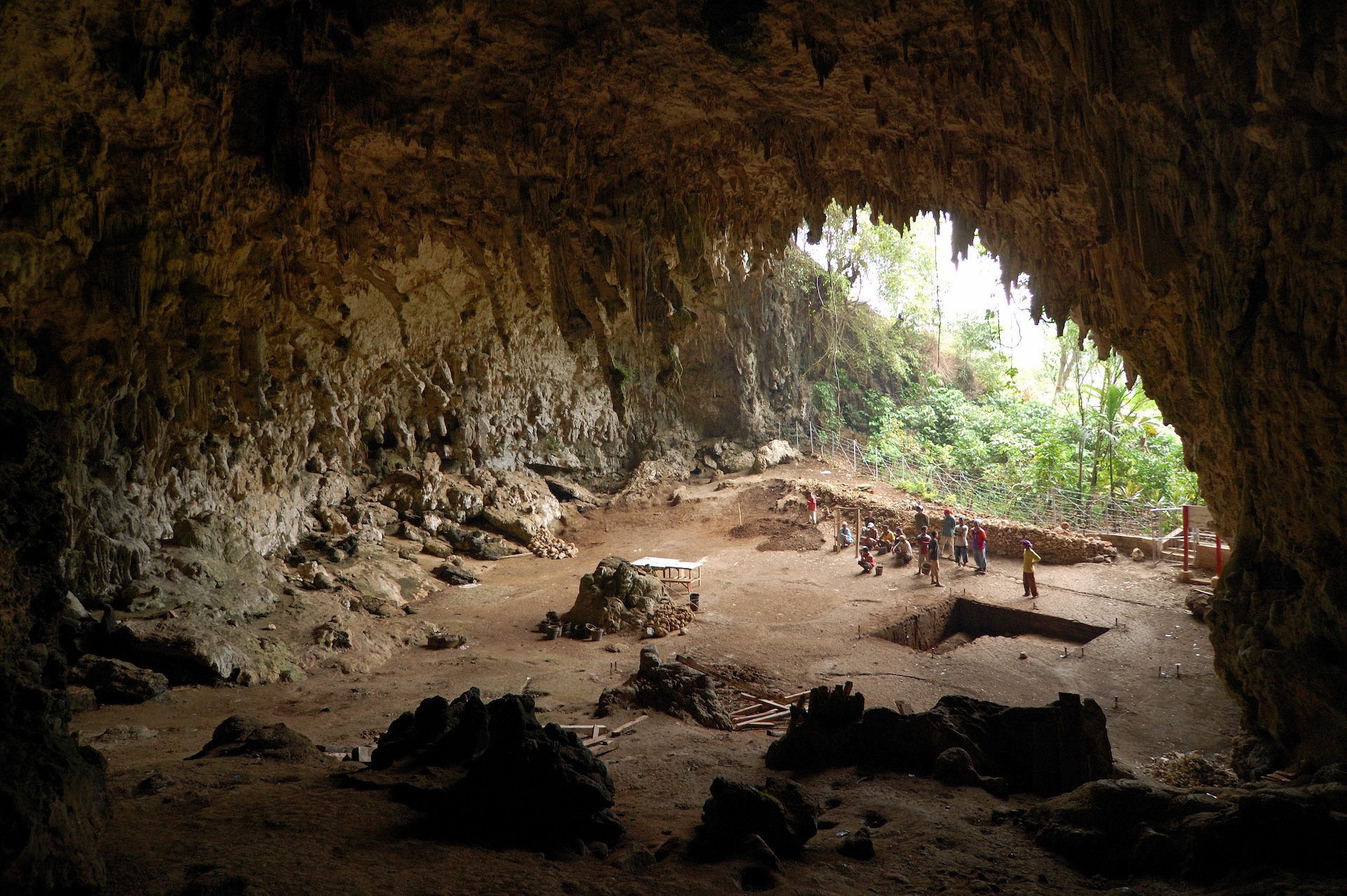 Пещера Лианг-Буа, где впервые обнаружили останки&nbsp;Homo floresiensis