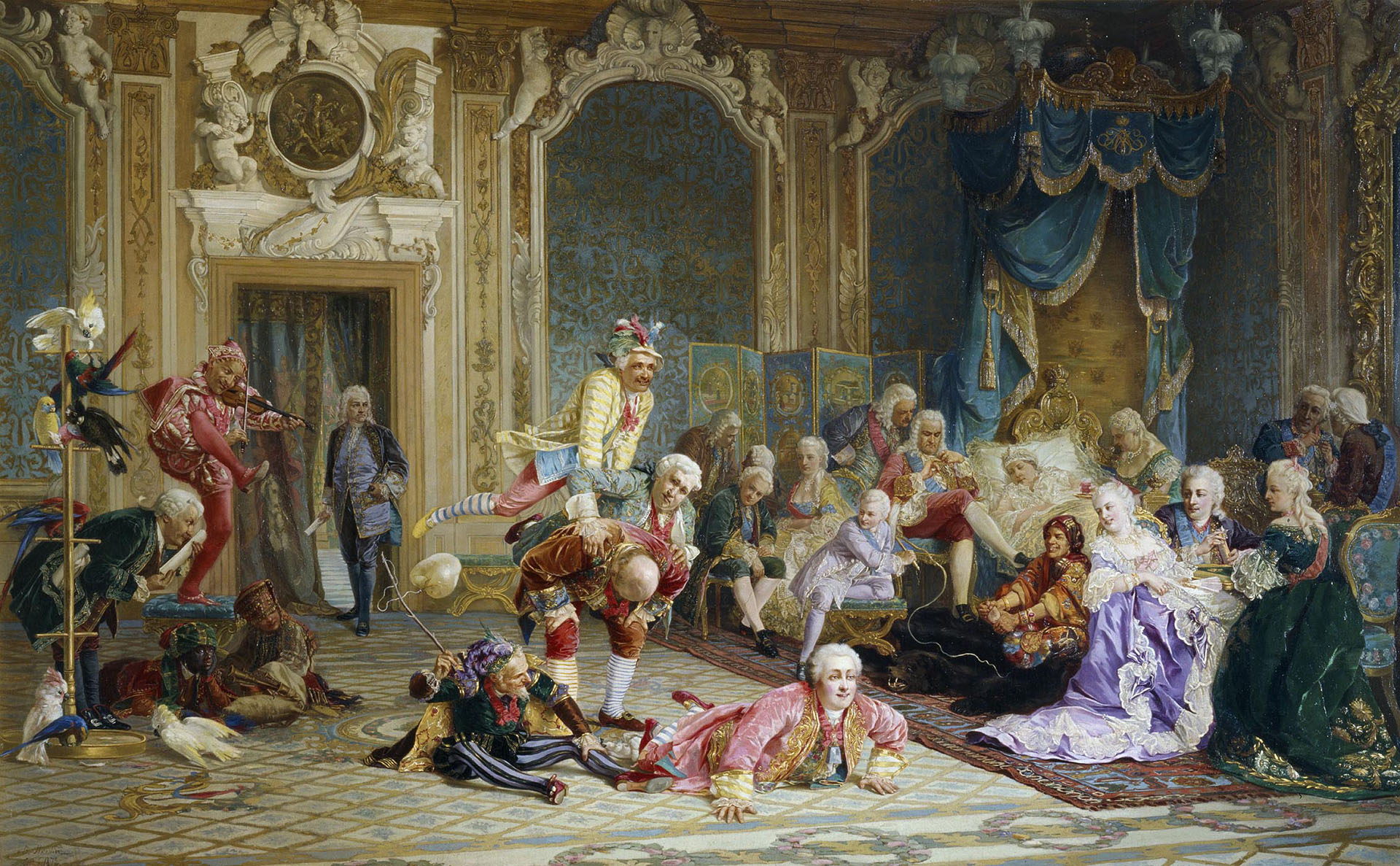 Валерий Якоби, «Шуты при дворе императрицы Анны Иоанновны», 1872 год