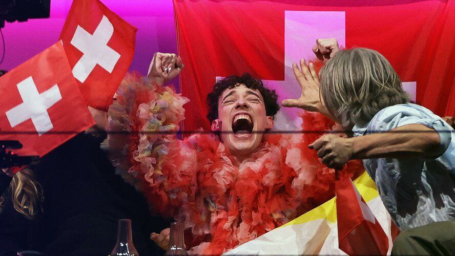 Немо, участник из Швейцарии, победитель Евровидения 2024. Фото: скриншот из видео 