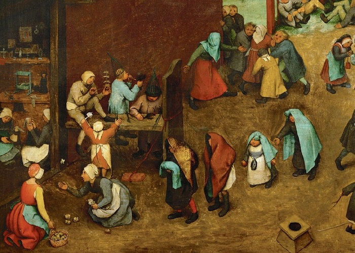 Детские игры. 1560 г. Музей истории искусств Вены. Фрагмент