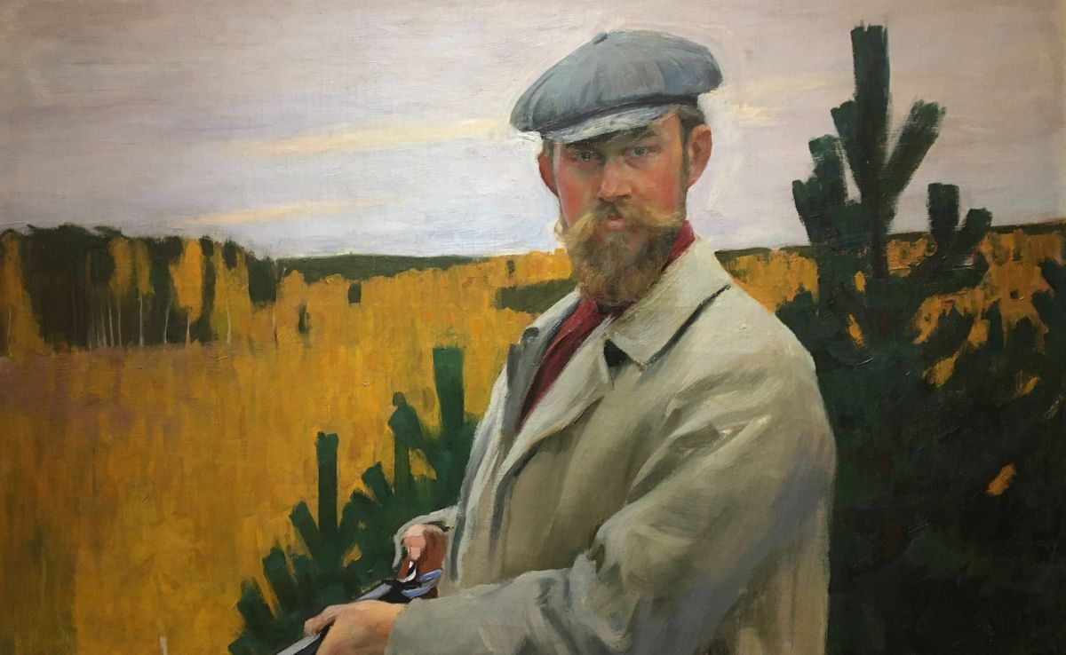 Борис Кустодиев. «Автопортрет (На охоте)», 1905. Холст, масло