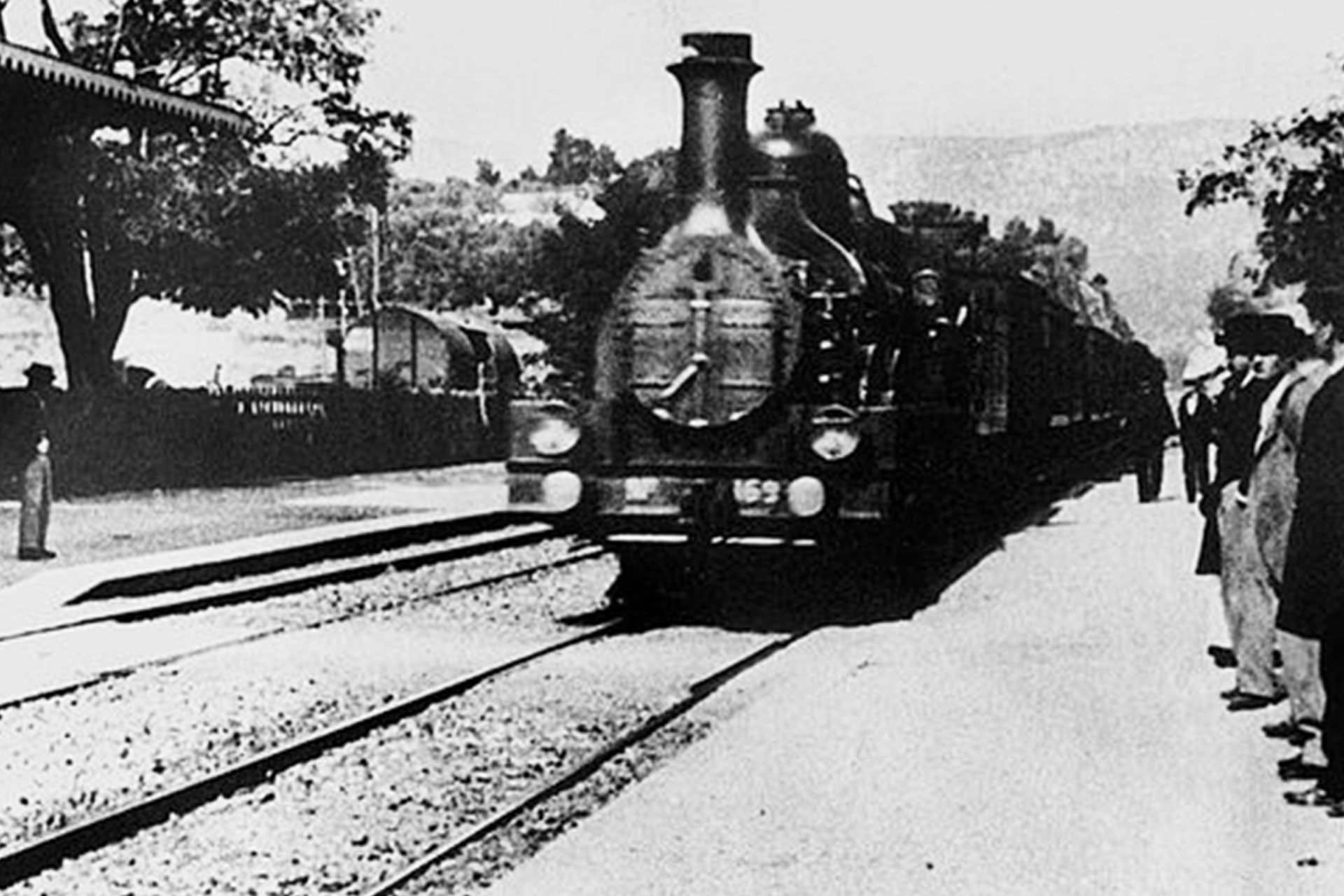 Кадр из фильма «Прибытия поезда на вокзал Ла-Сьота»