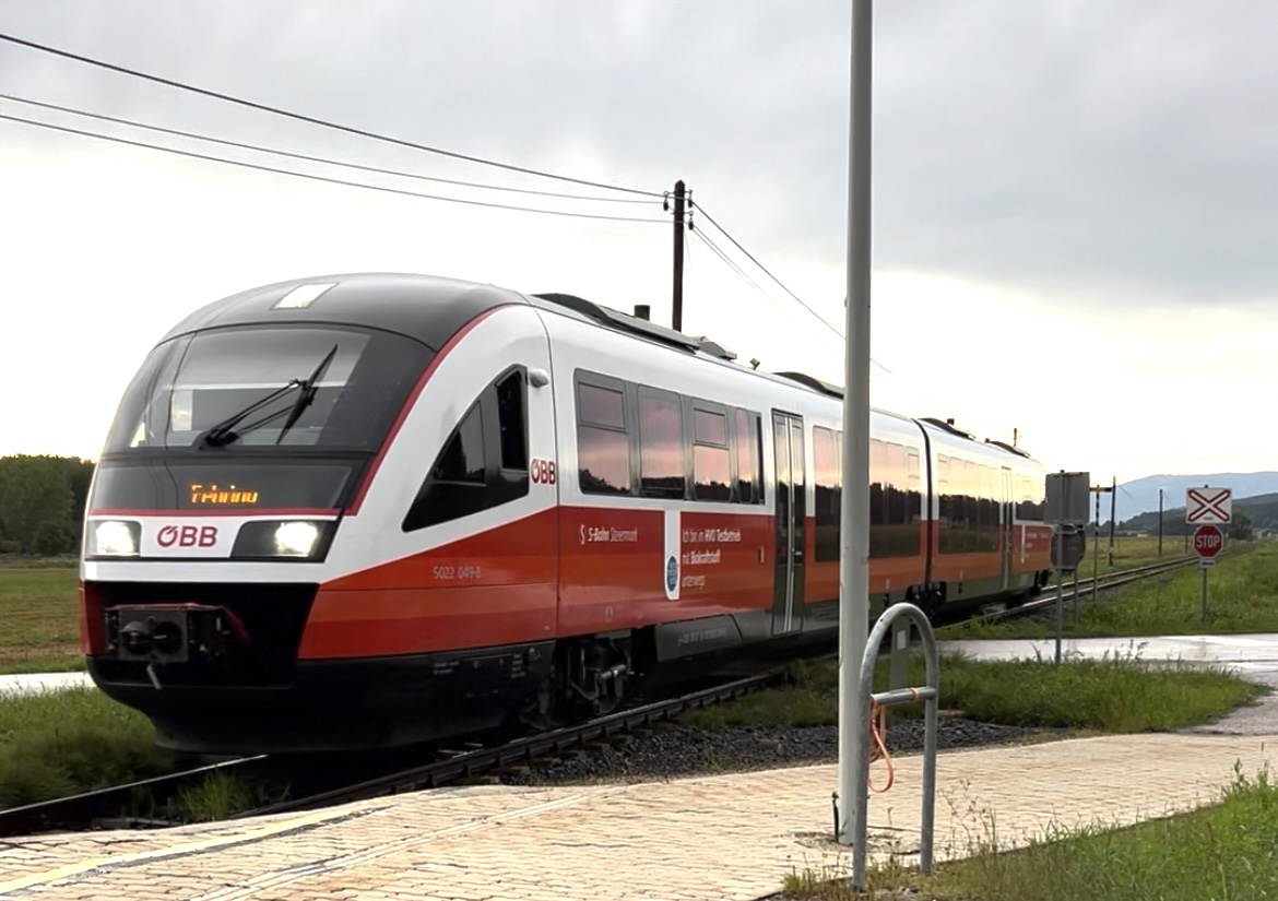 Поезд ÖBB в Бад Блумау