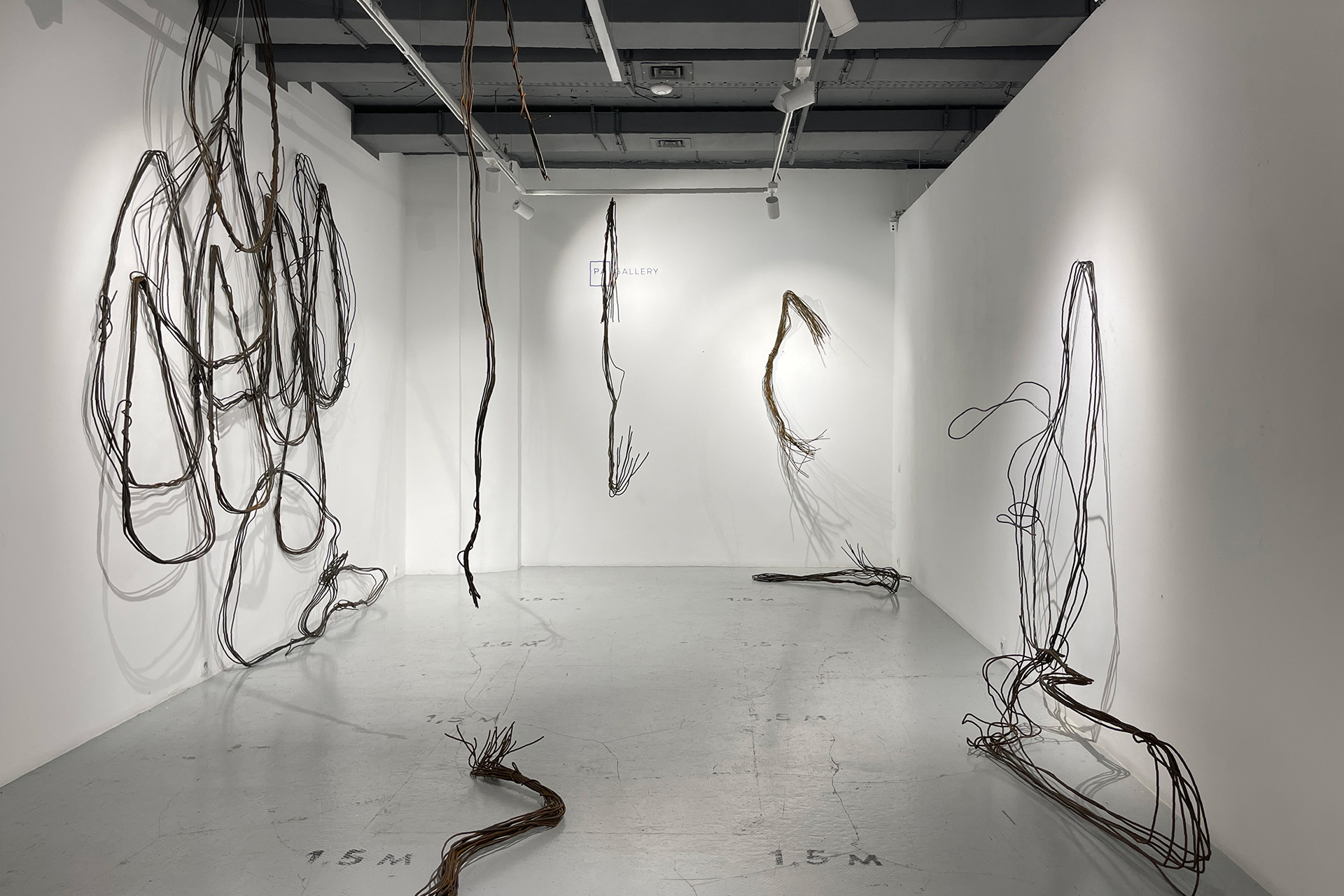 Аня Желудь, тотальная инсталляция «Абзац» в PA Gallery, 2025 год