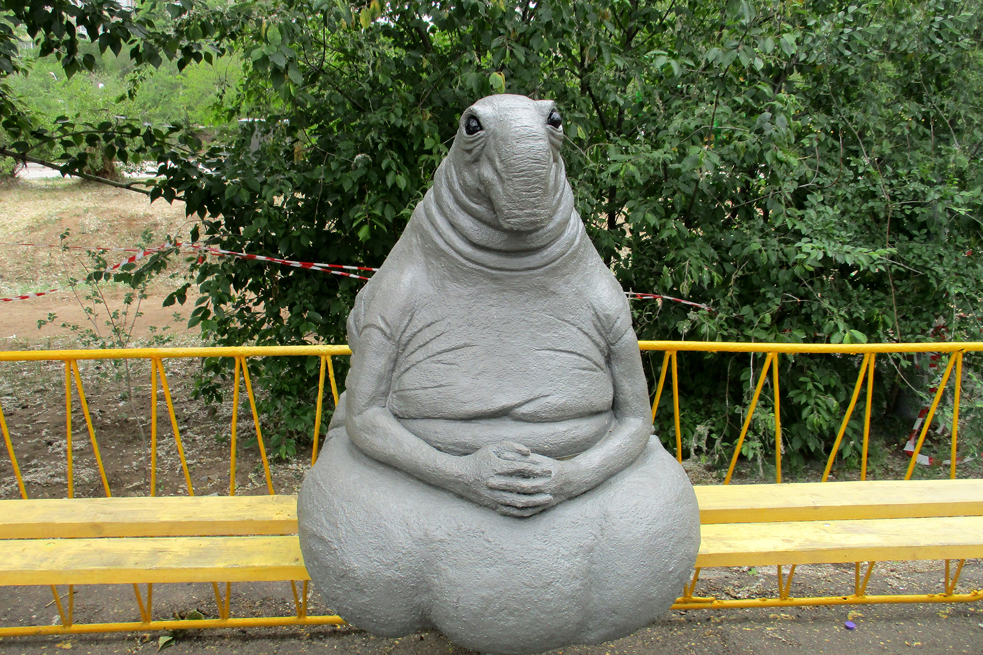 Памятник Ждуну в Чите, 2017 год