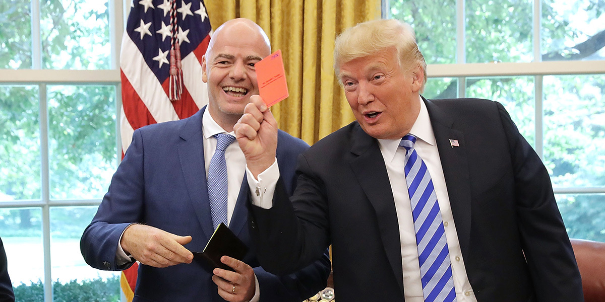 В США началось расследование связи главы ФИФА Инфантино и Трампа