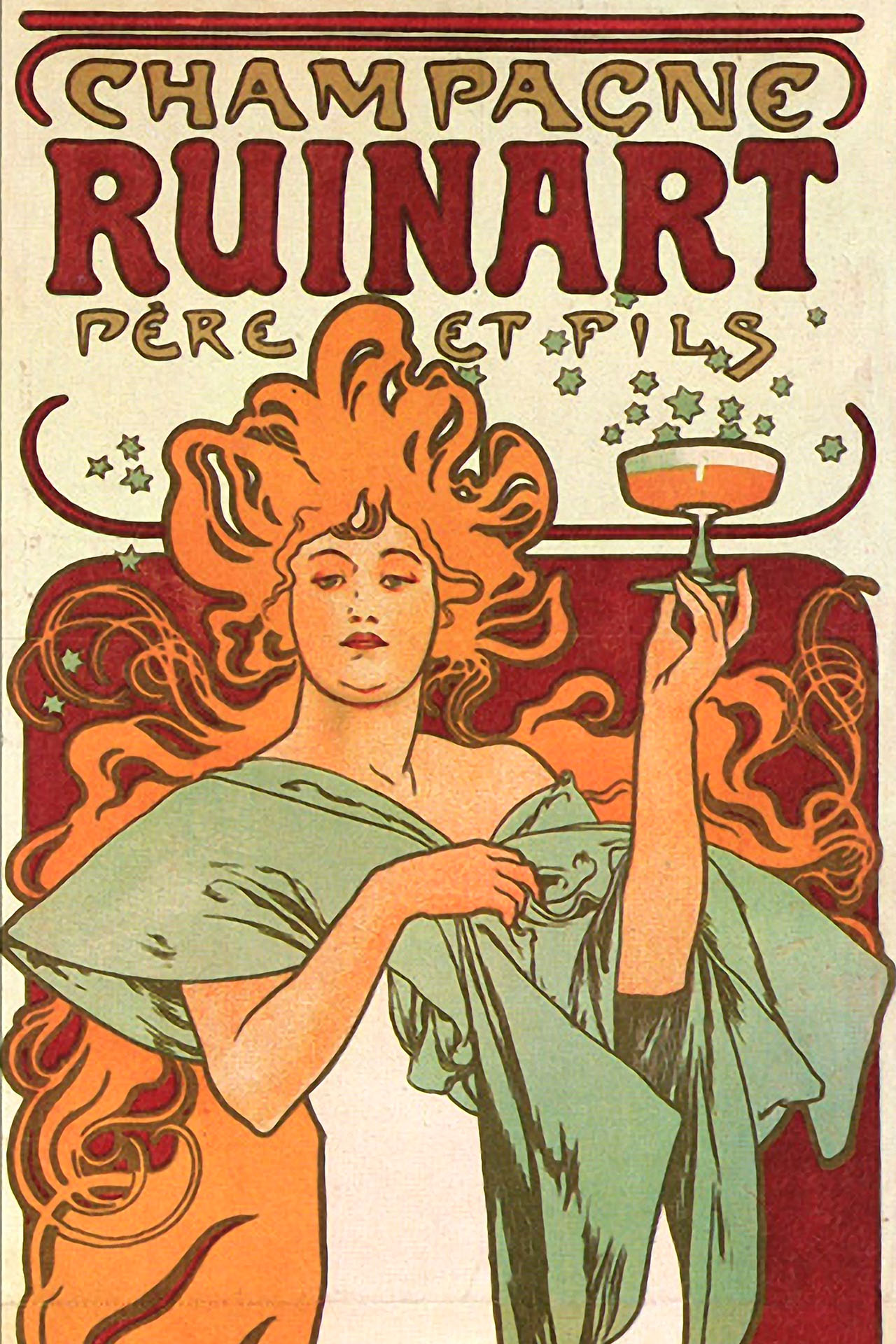 Альфонс Муха, «Шампанское Рюинар»
