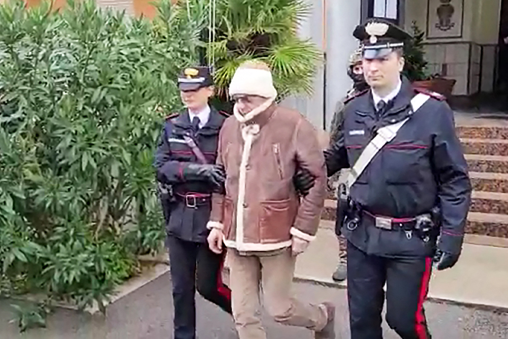 Арест Маттео Денаро. Палермо, 16 января 2023 год. Скриншот из видео