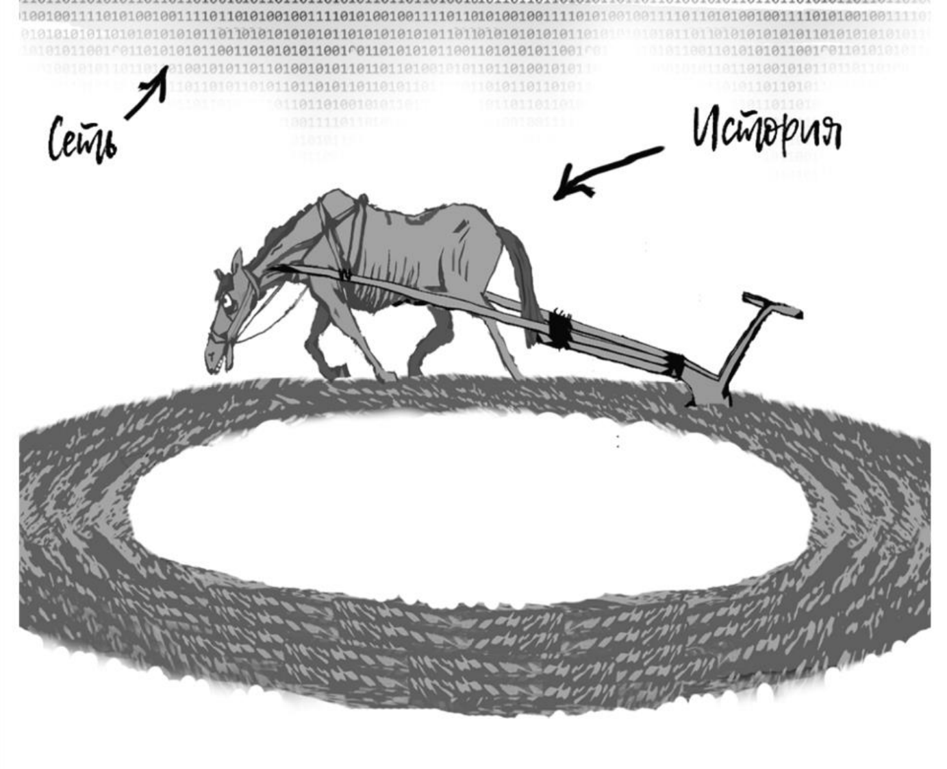 Рисунок Виктора Богорада из книги «Коридоры» Семена Грилы