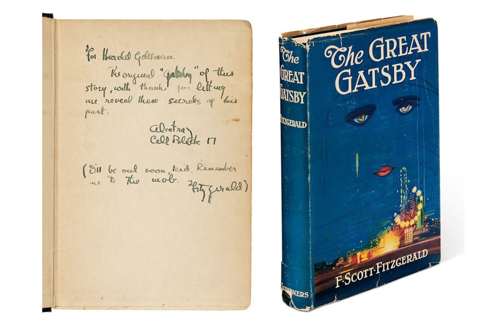 Книга «Великий Гэтсби» с обращением автора к сценаристу Гарольду Голдману / Christie's