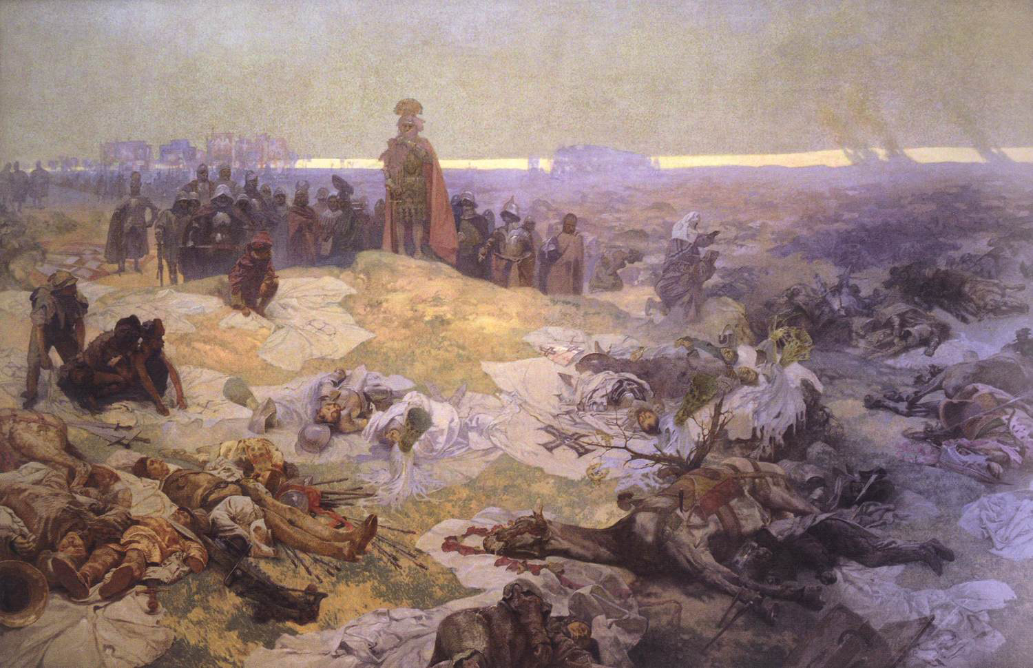 «После Грюнвальдской битвы», из серии «Славянская эпопея», 1924 год