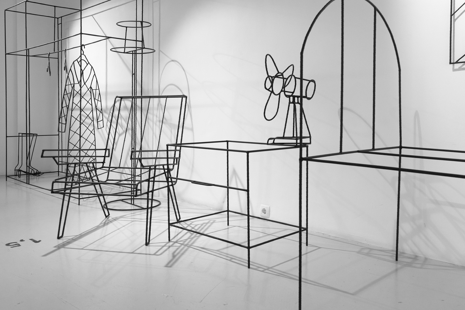 Аня Желудь, экспозиция выставки «Персональное пространство» в PA Gallery, 2021 год