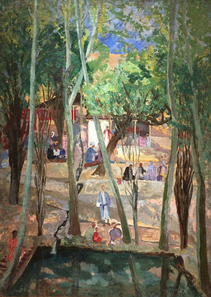 Ольга Соколова. «Красная чайхона в Ургуте». 1932. ГТГ