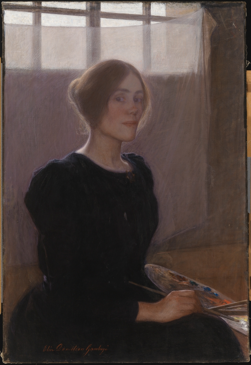 Элин Даниельсон-Гамбоджи, автопортрет, 1900 год