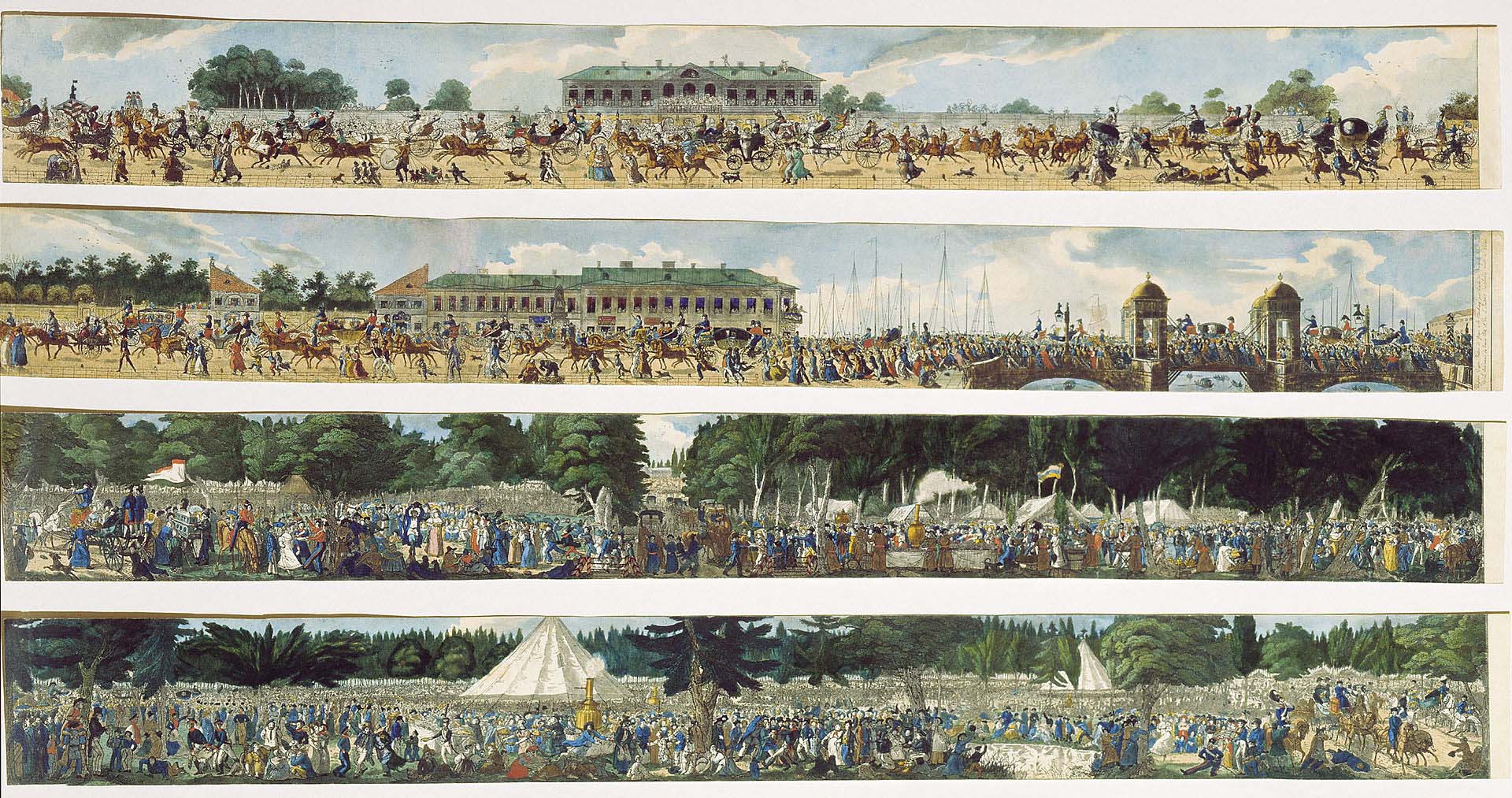 Карл Гампельн, «Екатерингофское гулянье», 1824–1825 годы