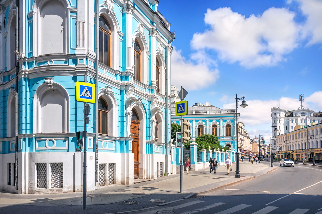 Вид на улицу Мясницкая