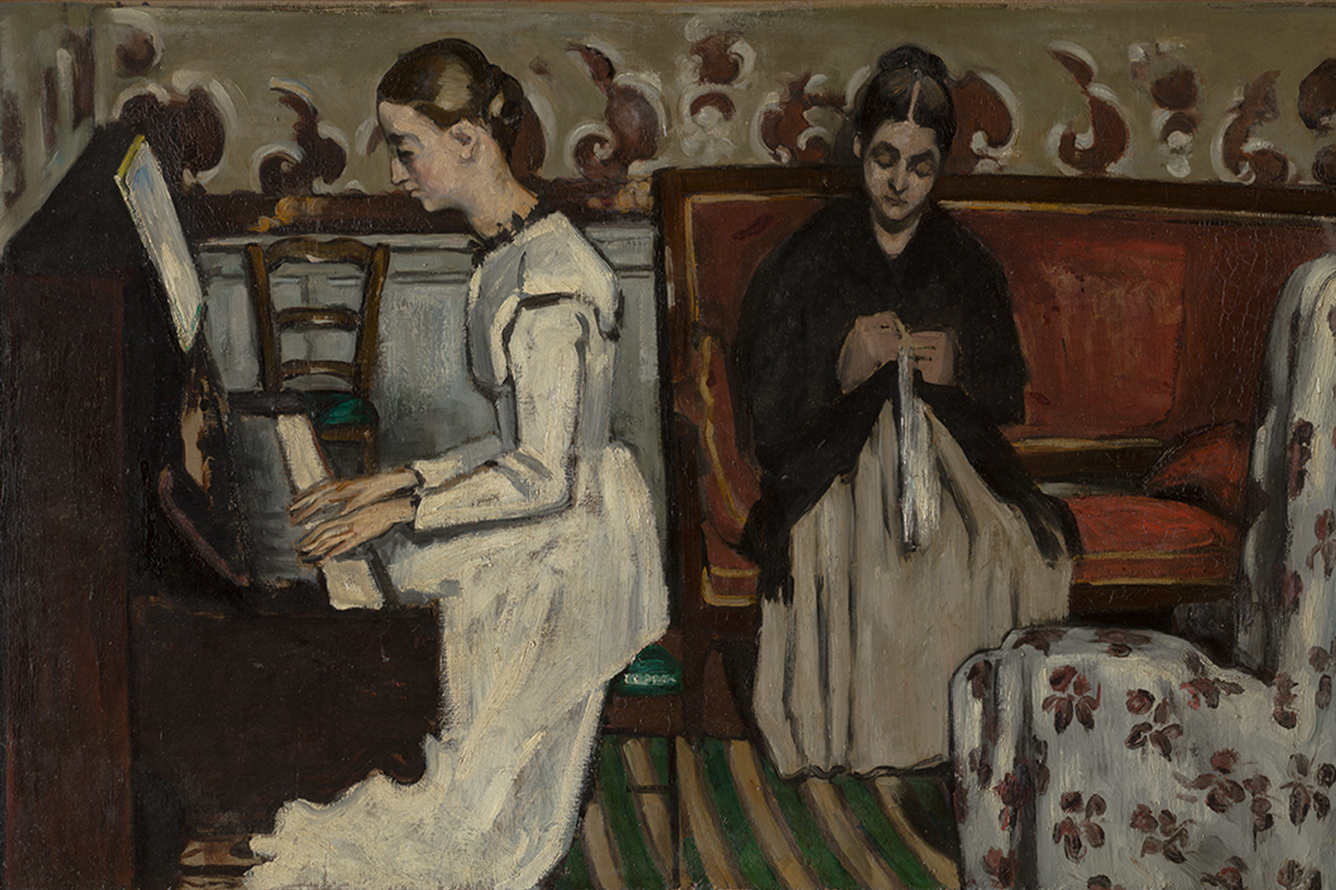 «Девушка у пианино» («Увертюра к “Тангейзеру”»), Поль Сезанн — Государственный Эрмитаж