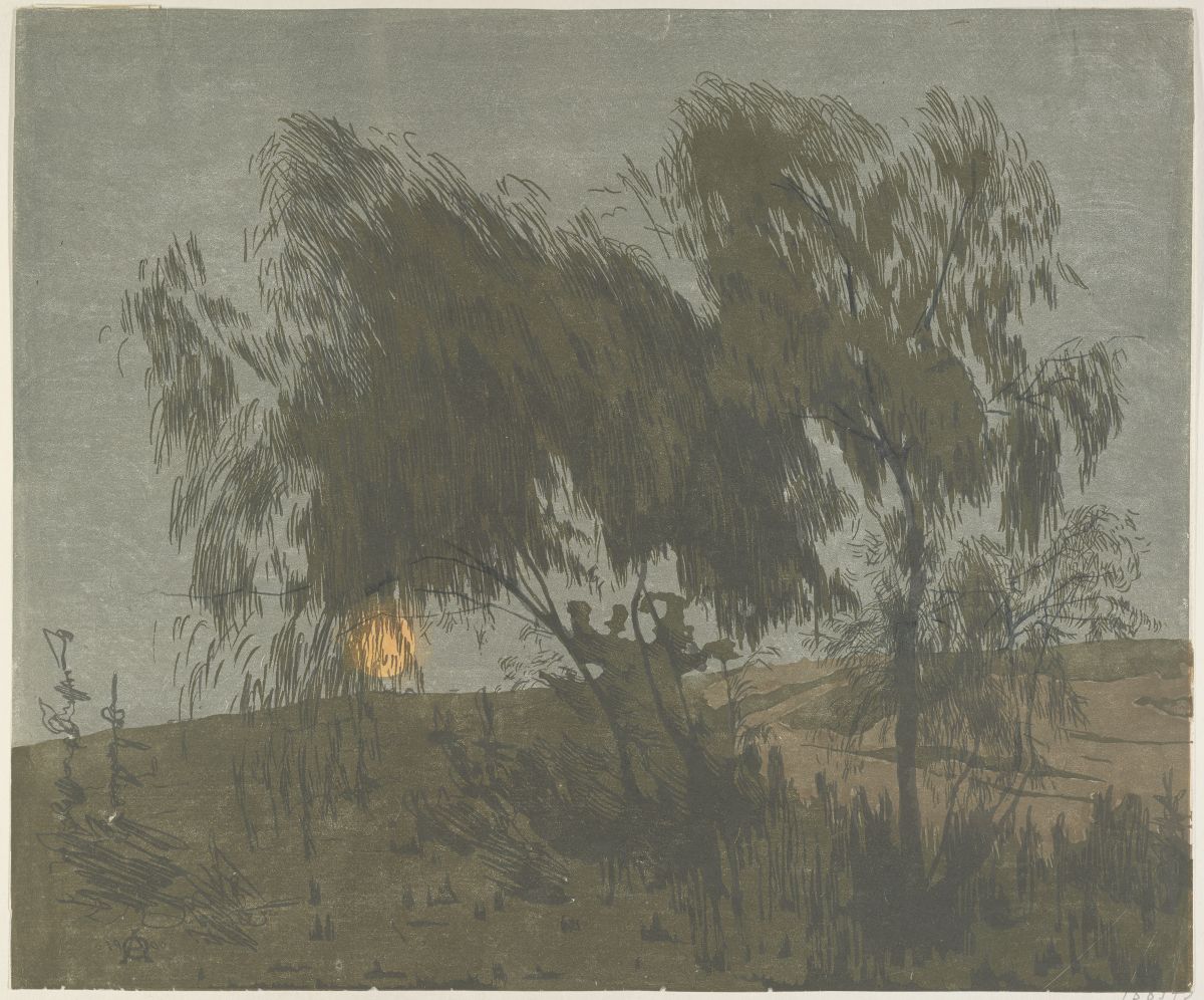 Луна. Анна Остроумова-Лебедева. 1900