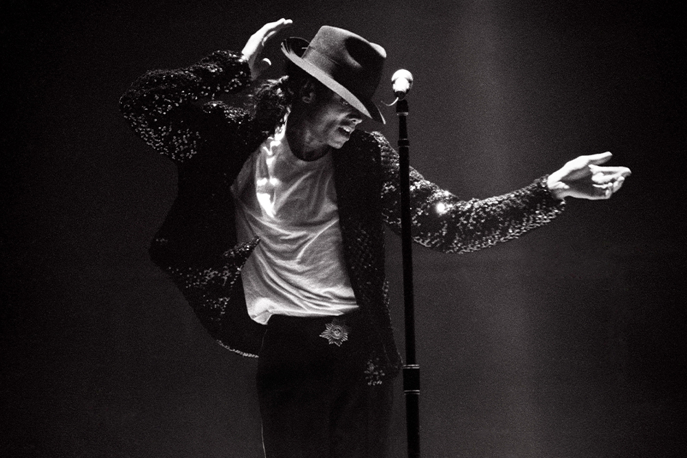 Майкл Джексон во время выступления
