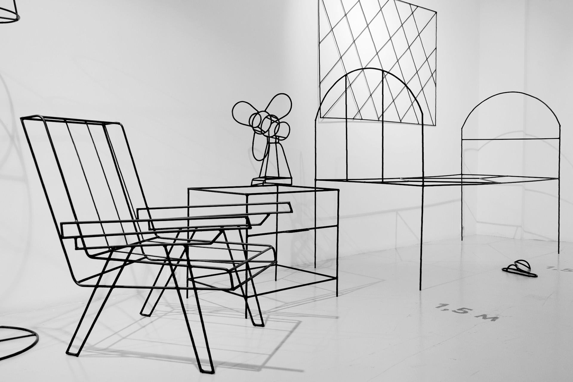 Аня Желудь, экспозиция выставки «Персональное пространство» в PA Gallery, 2021 год