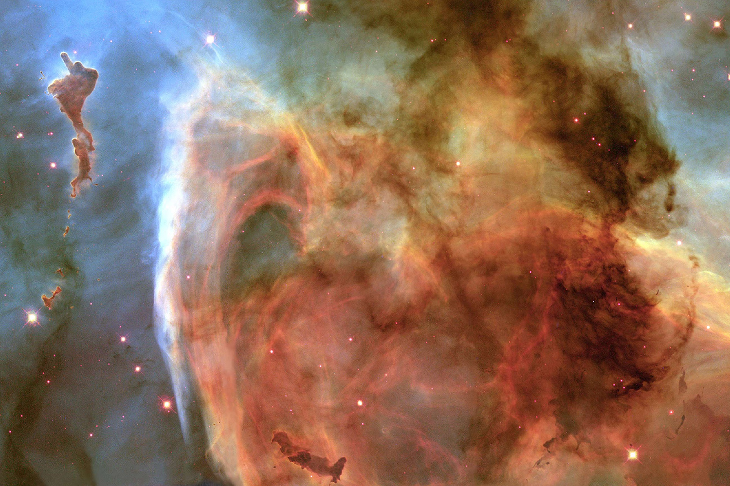 NGC 3324— туманность Замочная скважина. Одна из тех, что прячется в большой туманности Киля