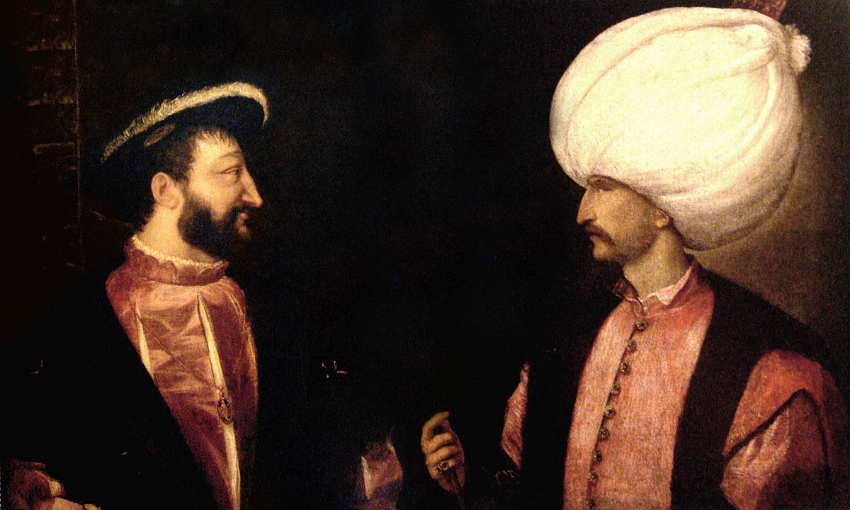Тициан. Франциск I и Сулейман Великолепный. Ок. 1530 года. https://upload.wikimedia.org/wikipedia/commons/