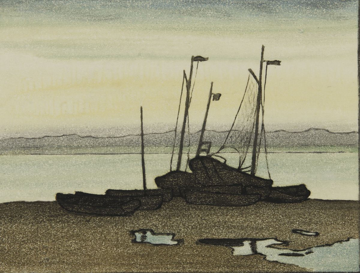 Лодки на берегу. Элизабет-Кристи Остен-Браун. 1908