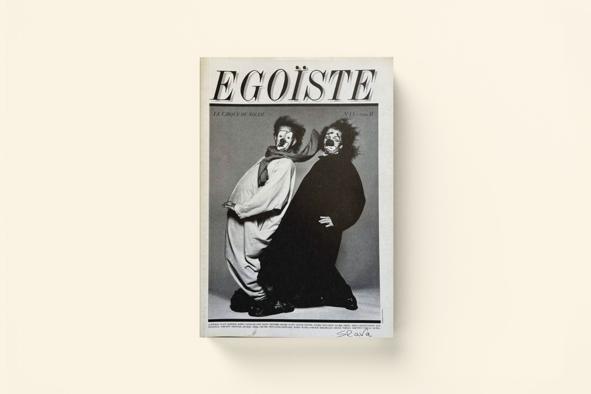 Обложка журнала Egoiste с Славой Полуниным