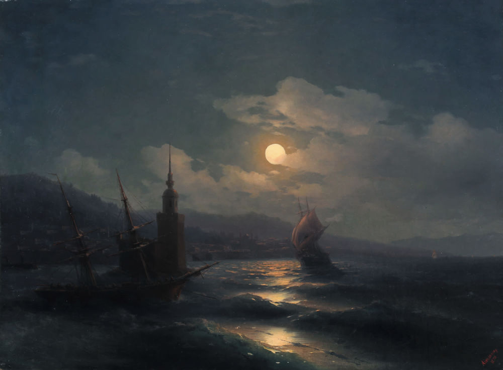Картина Ивана Айвазовского «Лунная ночь», 1878 год