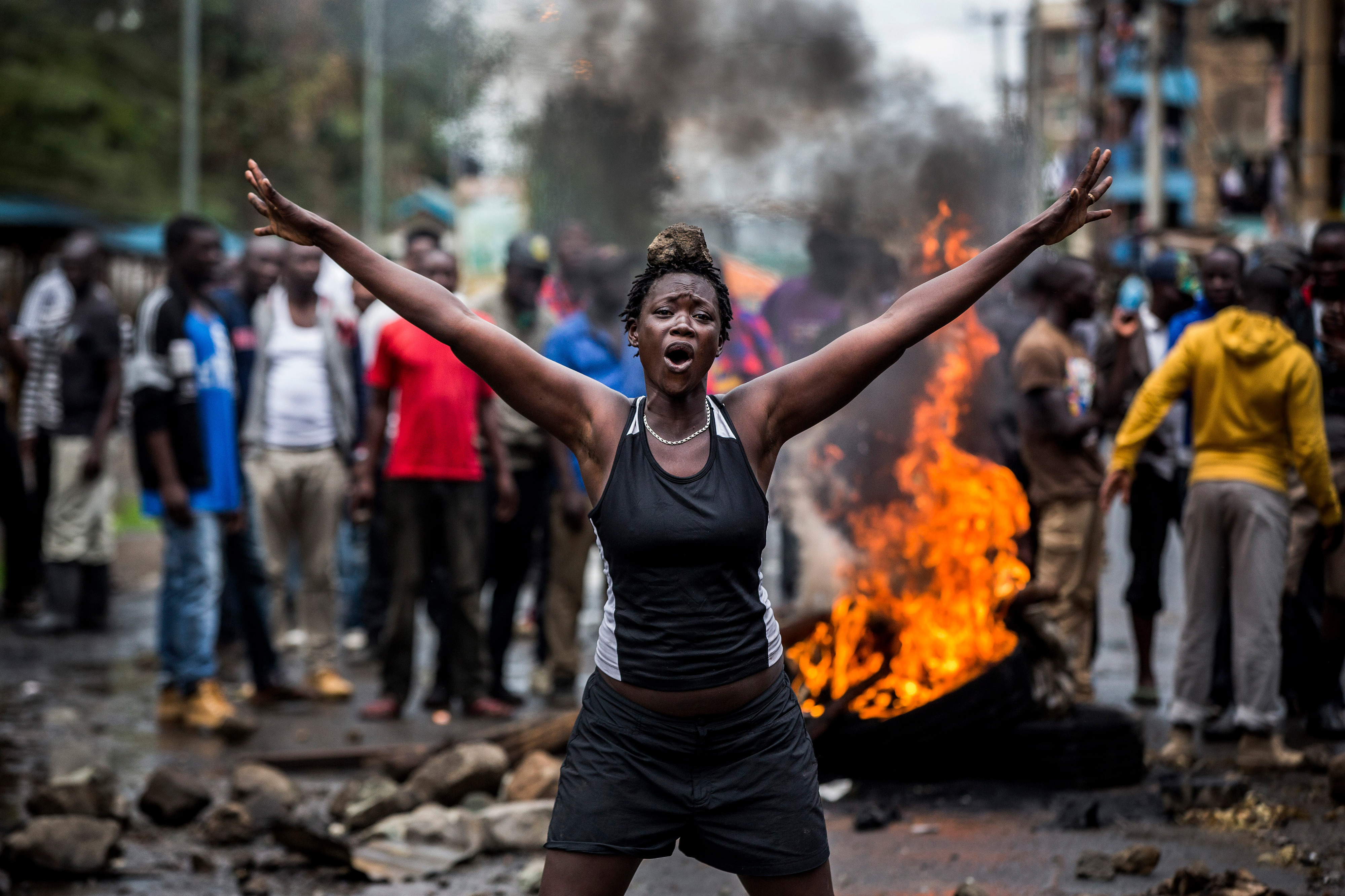Беспорядки в Кении после выборов. Первое место в категории «Главные новости, серии». Луис Тато, Испания