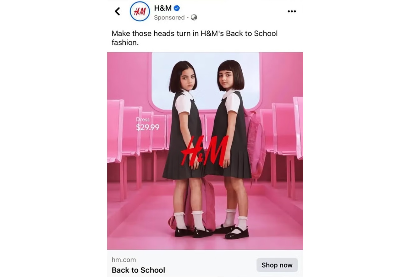 Реклама школьной формы H&M