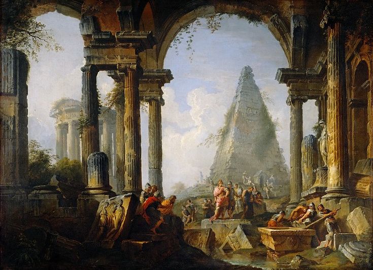 Д.П.Панини Александр Великий у гробницы Ахиллеса