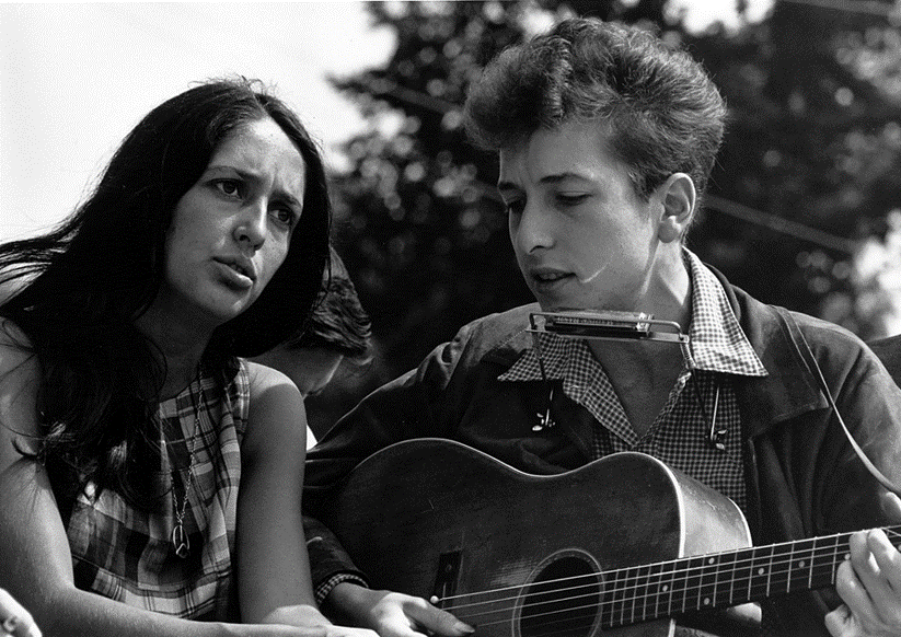 Джоан Баез и Боб Дилан