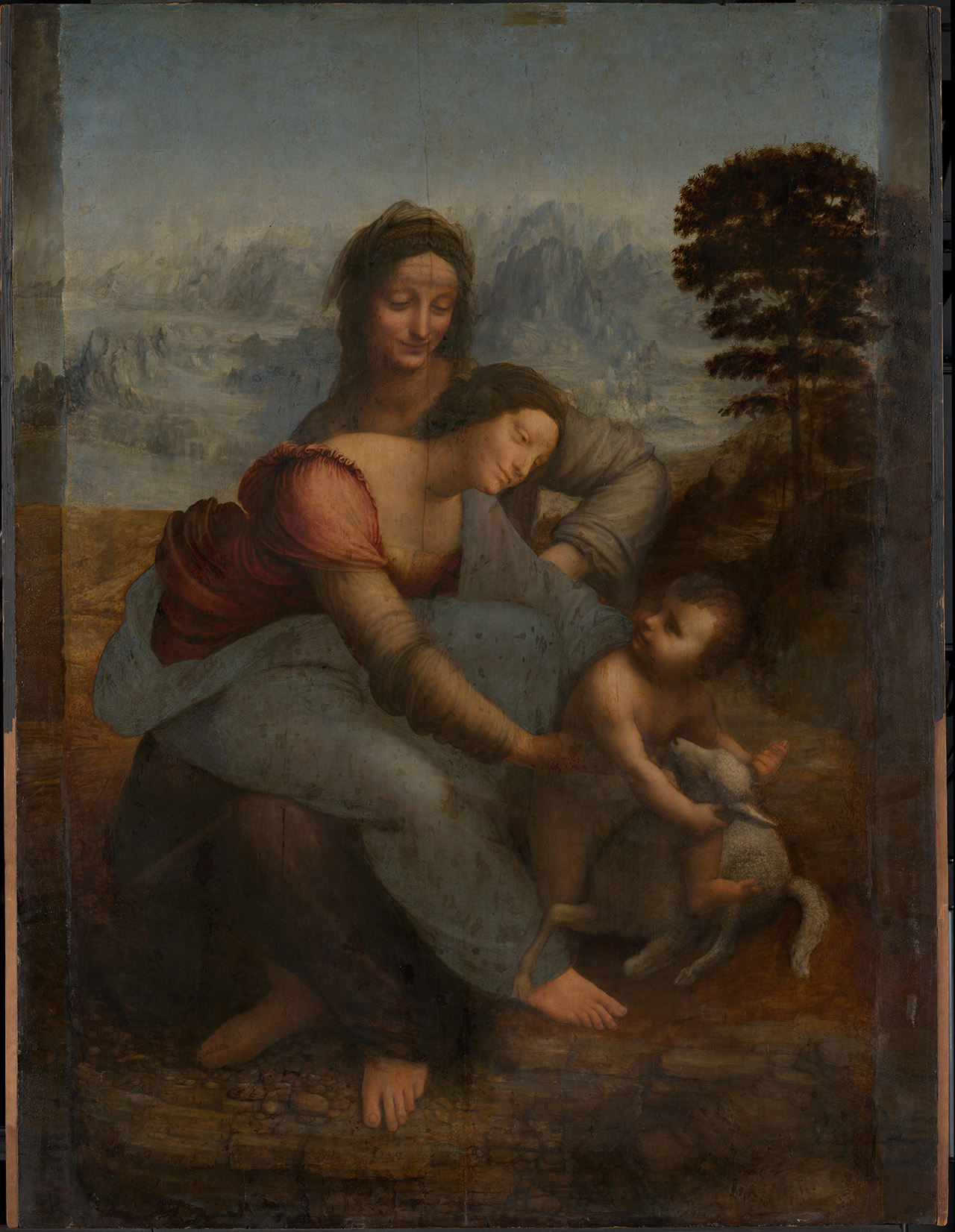 «Святая Анна с Мадонной и младенцем Христом» - неоконченная картина, 1508-1510 годы