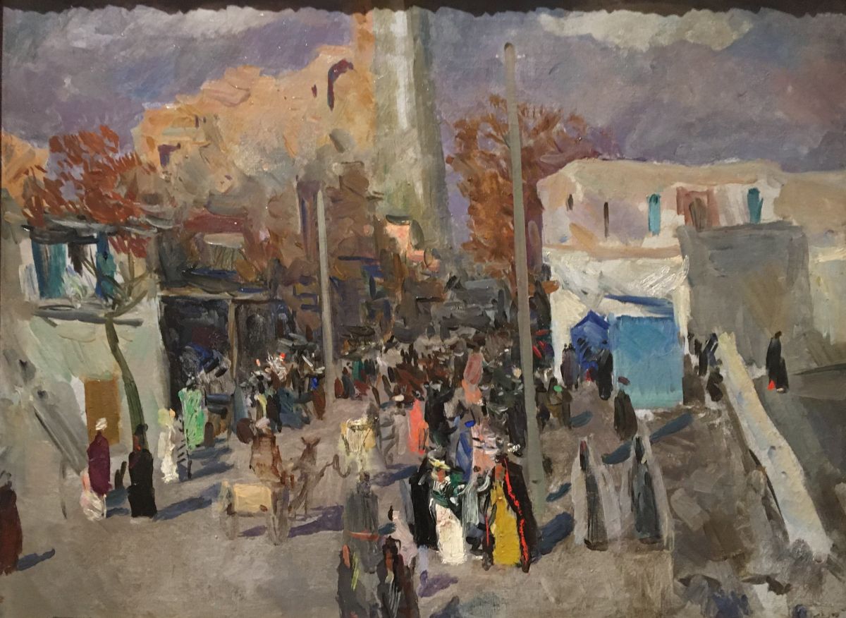 Сергей Герасимов. «Ветреный вечер. Самарканд». 1941 ГТГ